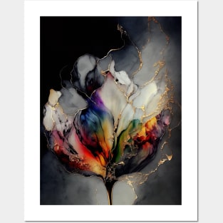 Tulip Symphony - Alcohol Ink Resin Art Posters and Art